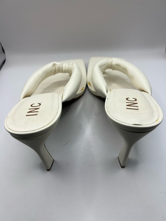 INC International Concepts White Knotted Thong Slide Sandals - Picture 2 of 6